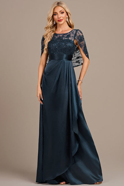 Robe Satin Et Dentelle - gallery 2