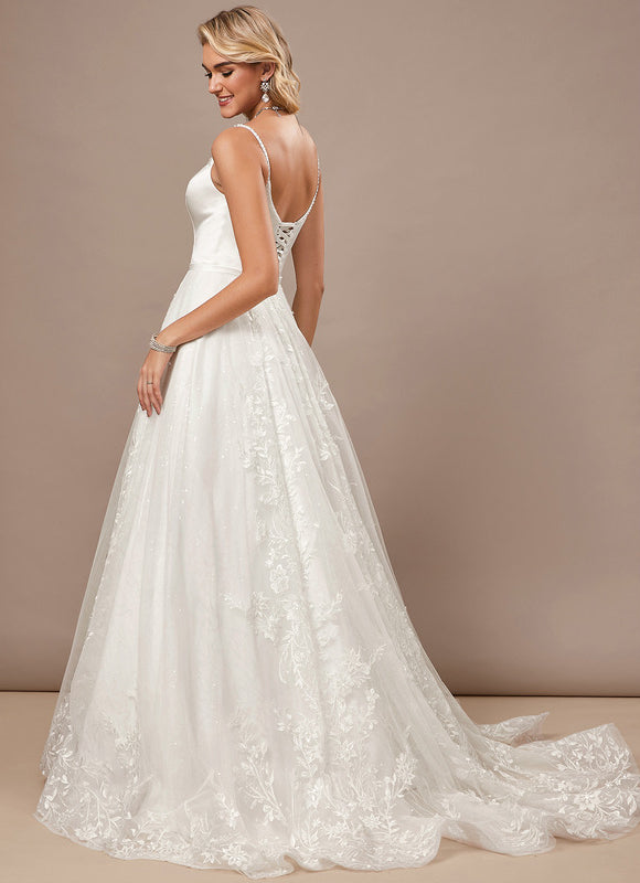 Robe Dentelle Perlée - gallery 6