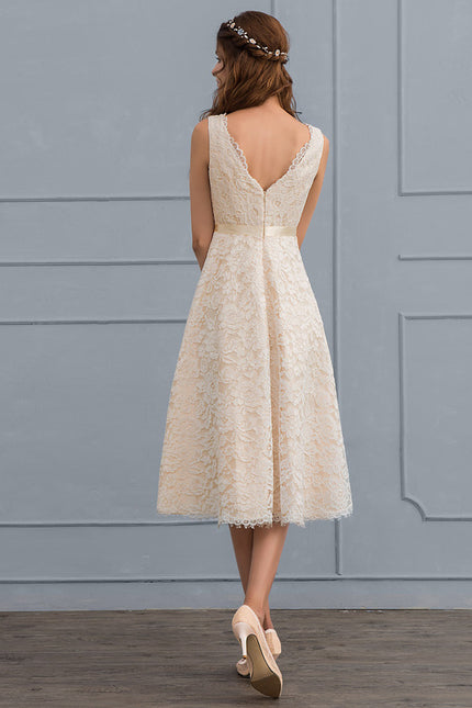 Robe Dentelle Dentelle Vaporeuse - gallery 4