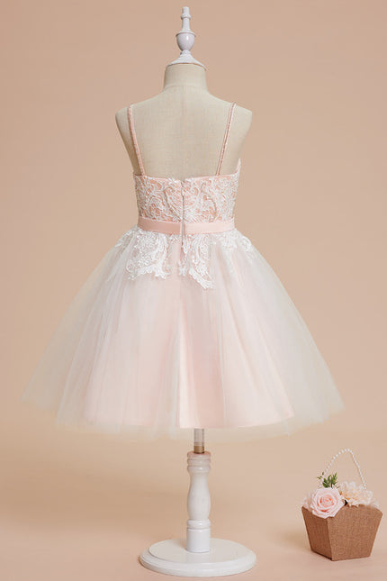 Robe Dentelle Tulle Vert Pâle - gallery 2