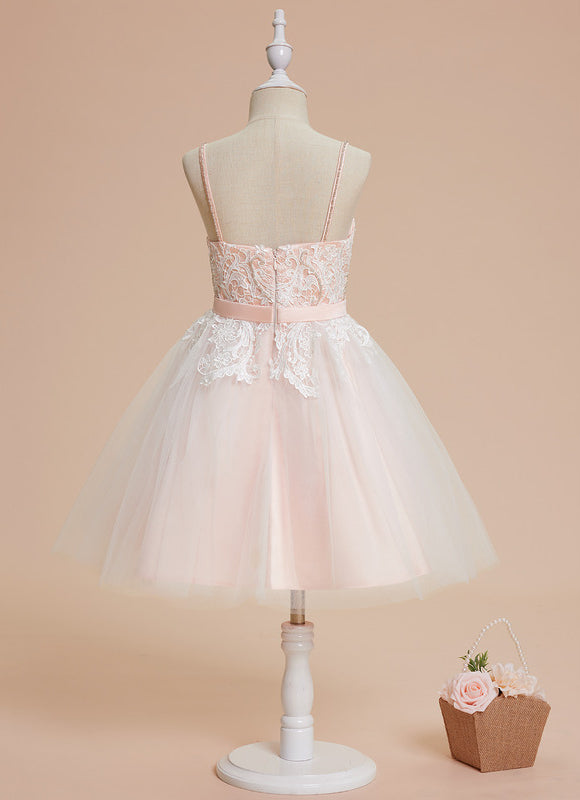 Robe Dentelle Tulle Vert Pâle - gallery 2