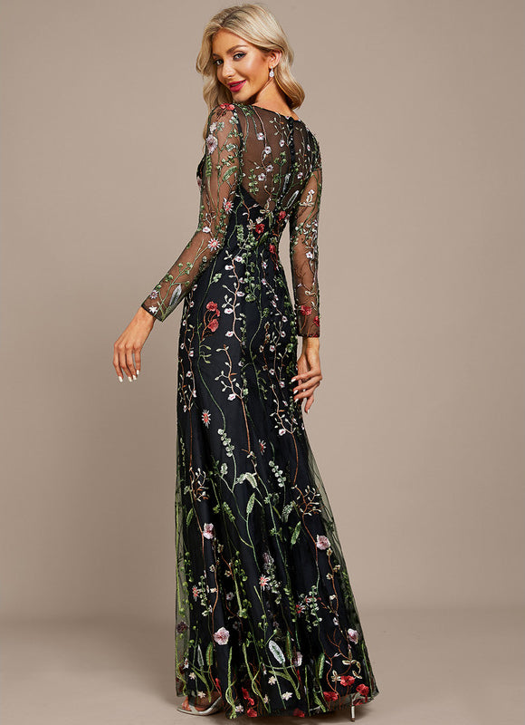 Robe Dentelle Florale Éthérée - gallery 5
