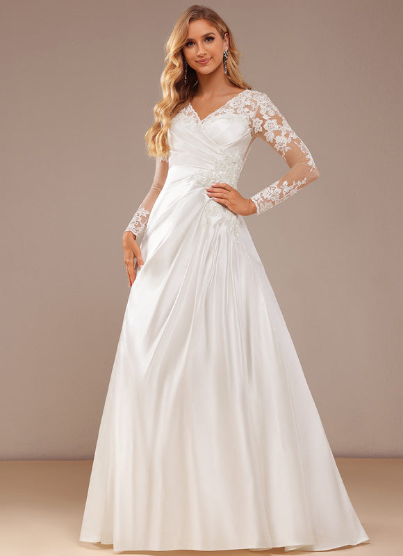 Robe Dentelle Satinée Raffinée