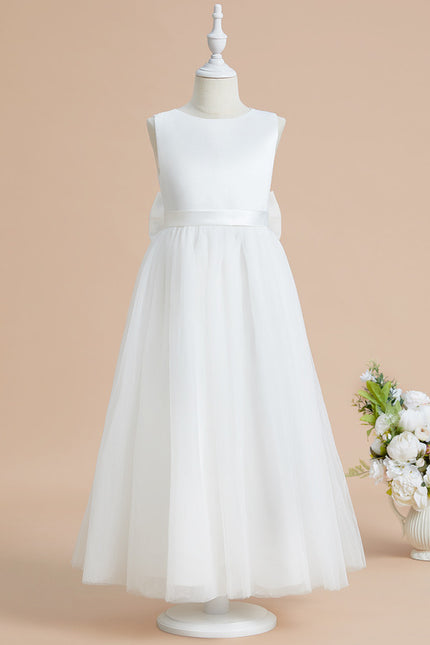 Robe Dentelle Enfant Satinée Élégante - gallery 2