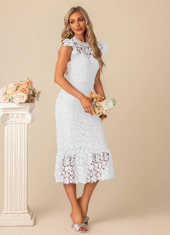 Robe Fourreau Dentelle Mariage - gallery 7