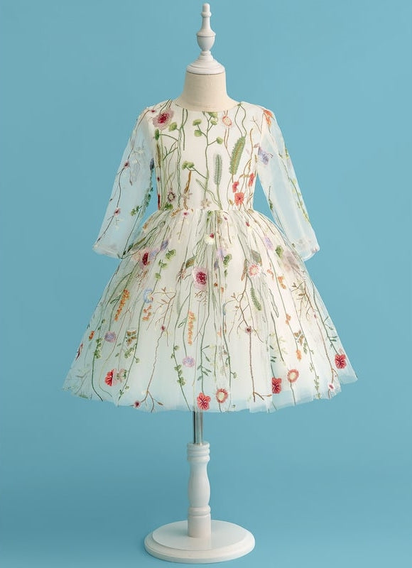 Robe Dentelle Florale Délicate - gallery 6
