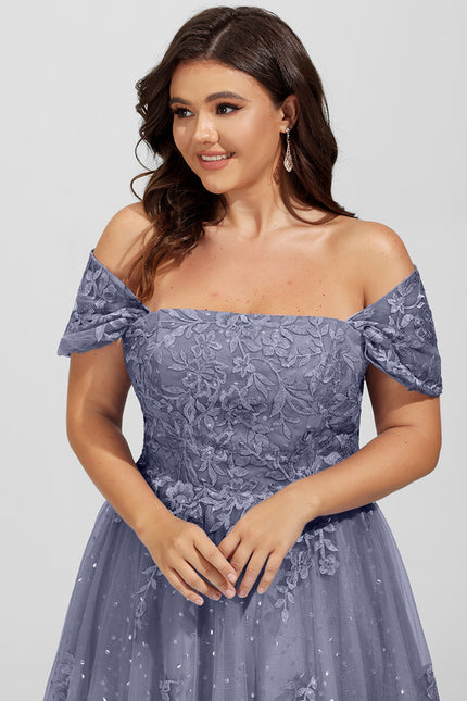 Robe Dentelle Lavande Étoilée - gallery 9