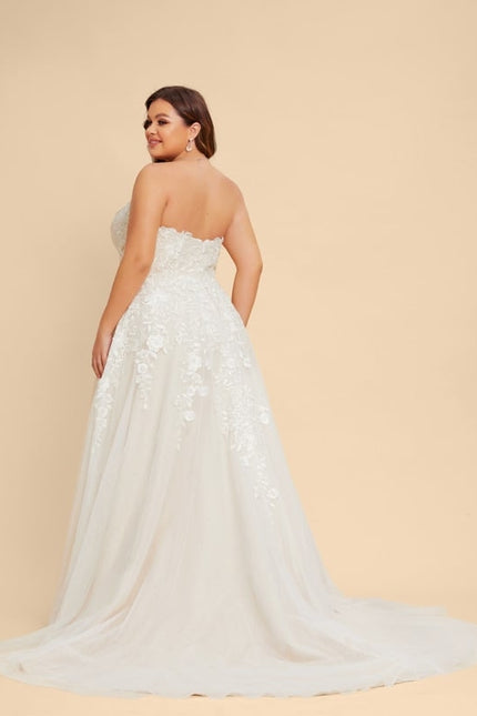 Robe Dentelle Écrue Élégante - gallery 9