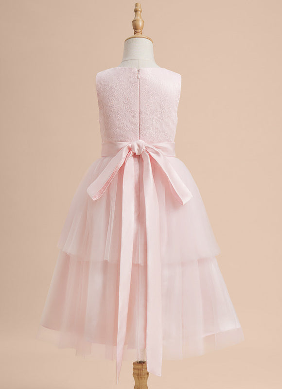 Robe Dentelle Rose Légère - gallery 6