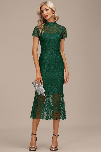 Robe Dentelle En Dentelle Verte