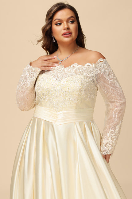 Robe Dentelle Mariée Élégance Satinée - gallery 6