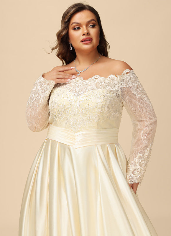 Robe Dentelle Mariée Élégance Satinée - gallery 6