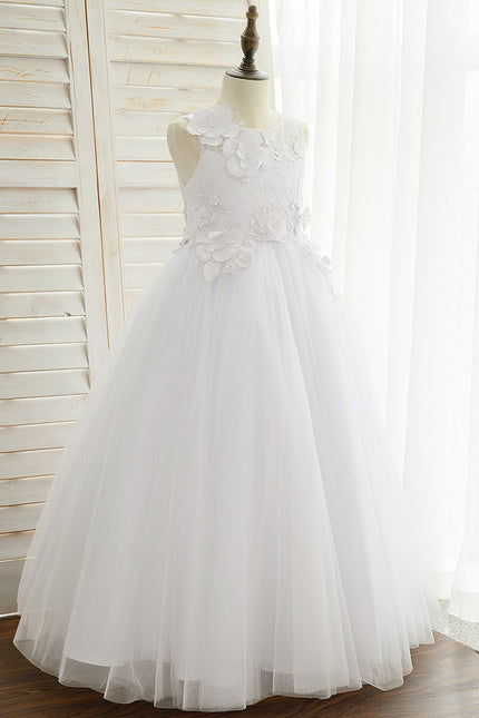 Robe Dentelle Florale Blanche - gallery 2