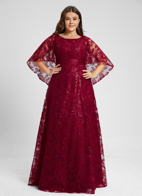 Robe Dentelle Éclat Bordeaux - gallery 5