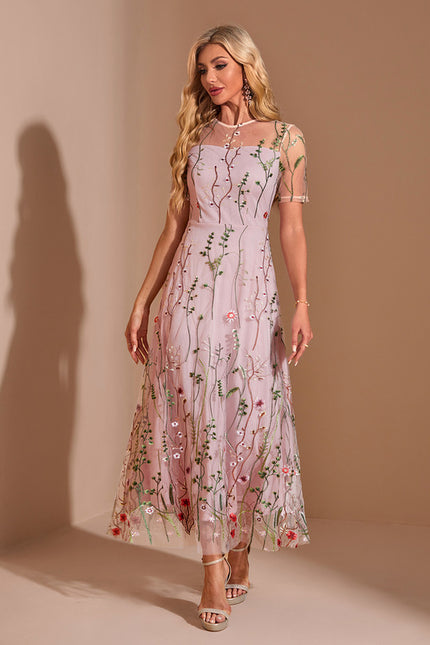 Robe Dentelle Illusion Fleurie - gallery 4
