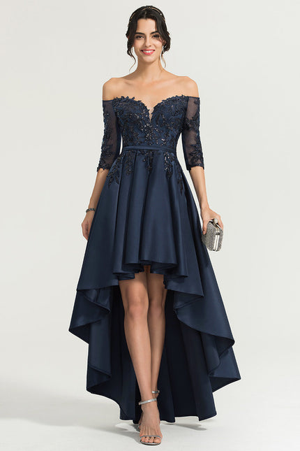 Robe De Soirée Bleu Roi Dentelle