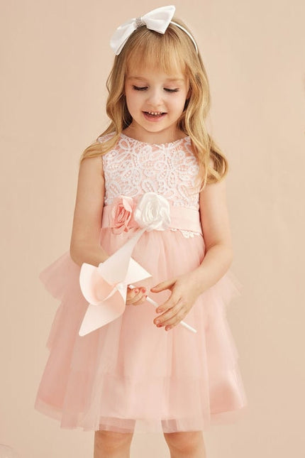 Robe Mariage Rose Dentelle - gallery 1