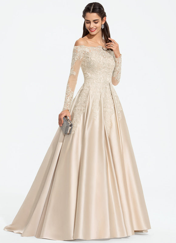 Robe Dentelle Élégance Satinée - gallery 2