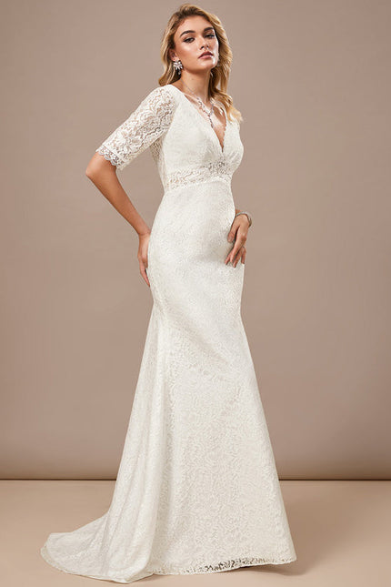 Robe Mariee Fourreau Dentelle - gallery 5