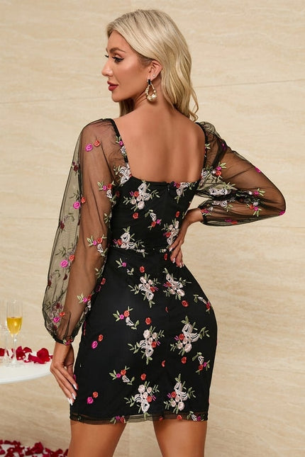 Robe Dentelle Brodée Chic - gallery 1