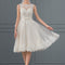 Robe Dentelle Satinée Éclairée