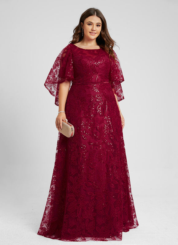 Robe Dentelle Éclat Bordeaux - gallery 6