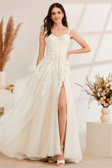 Robe Dentelle Tulle Scintillante