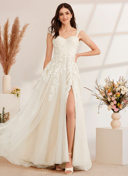 Robe Dentelle Tulle Scintillante