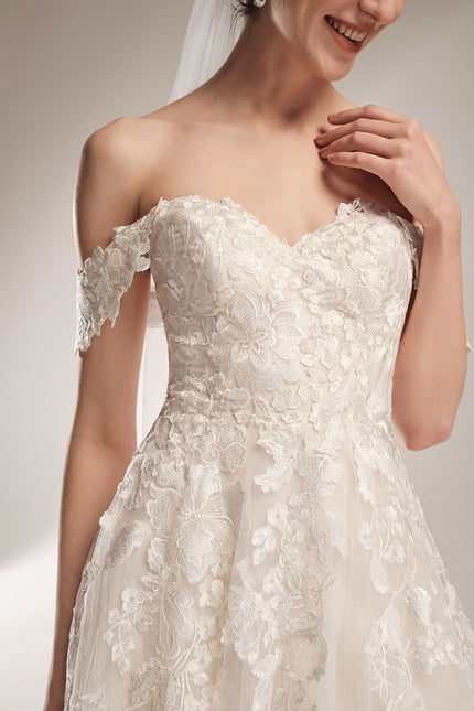 Robe Dentelle De Mariée Vaporeuse - gallery 4