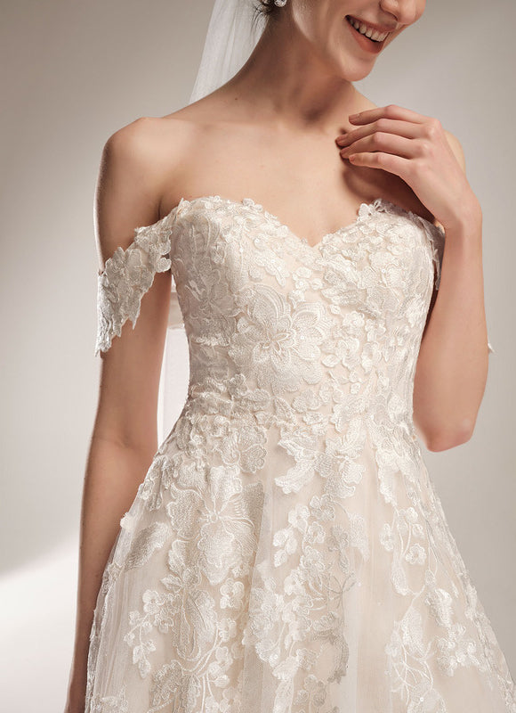 Robe Dentelle De Mariée Vaporeuse - gallery 4