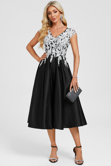 Robe Trapèze Dentelle - gallery 3