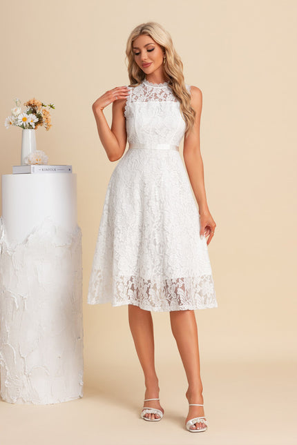 Robe Blanche Dentelle Romantique