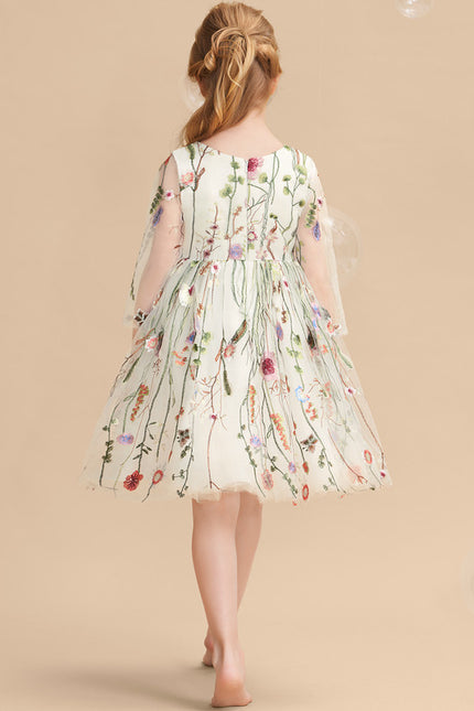 Robe Dentelle Florale Délicate - gallery 3