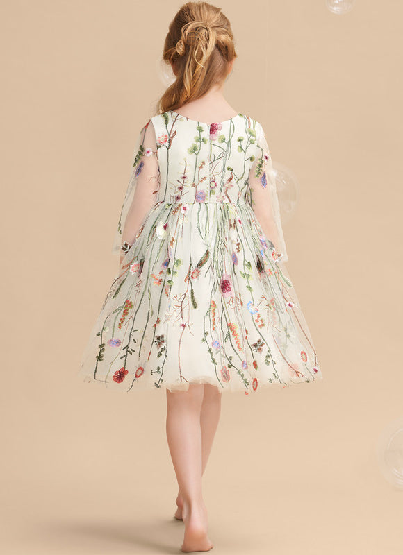 Robe Dentelle Florale Délicate - gallery 3
