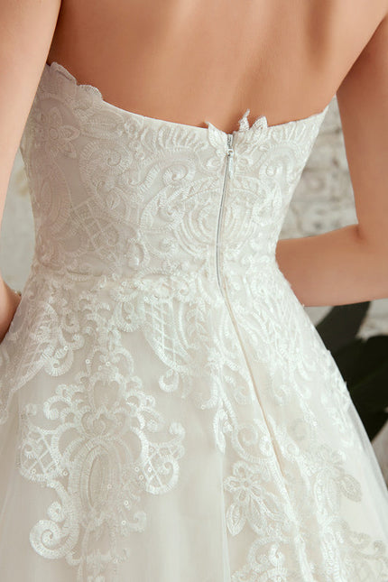 Robe Dentelle Vaporeuse Élégante - gallery 2