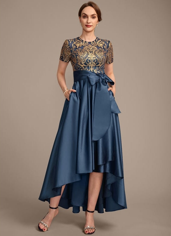 Robe Dentelle Élégante À Paillettes - gallery 2