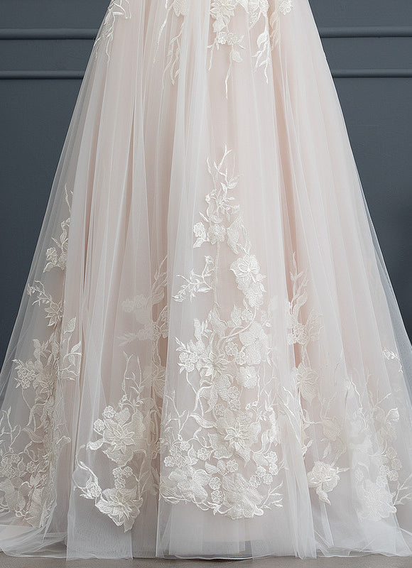 Robe Dentelle Éthérée Florale - gallery 5