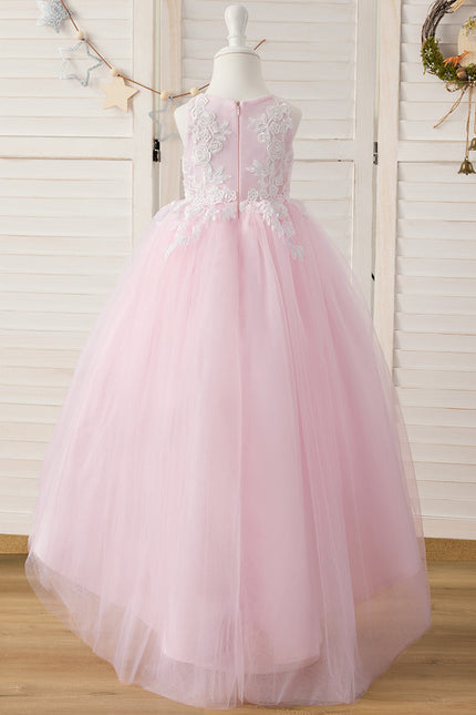 Robe Dentelle Asymétrique Fleurie - gallery 4