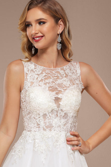 Robe Dentelle Tulle Sophistiquée - gallery 4