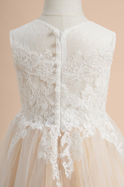 Robe Dentelle Tulle Perlée - gallery 1