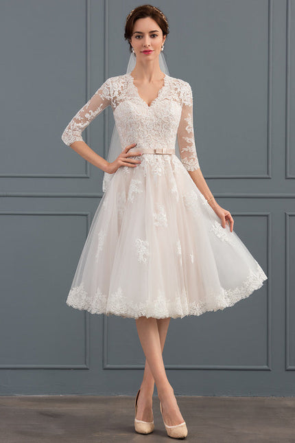 Robe Dentelle Tulle Écrue