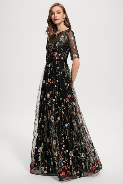 Robe Dentelle Florale Envoûtante - gallery 3