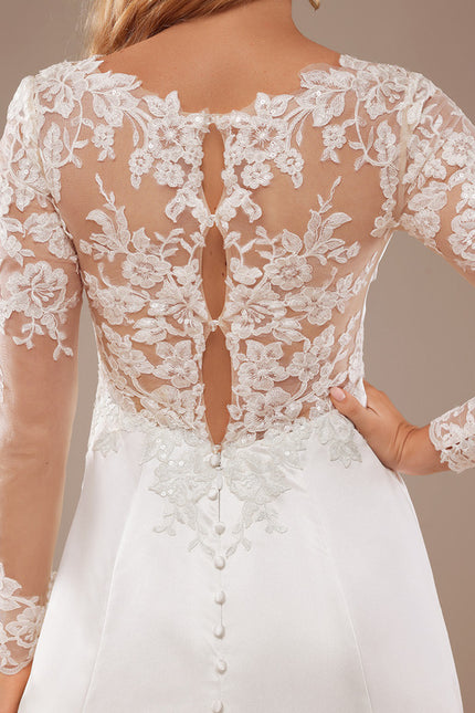 Robe Dentelle Satinée Raffinée - gallery 3