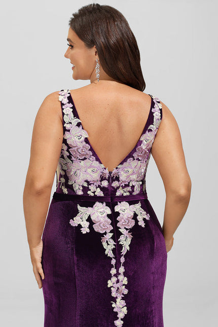 Robe Dentelle Velours Floral - gallery 9