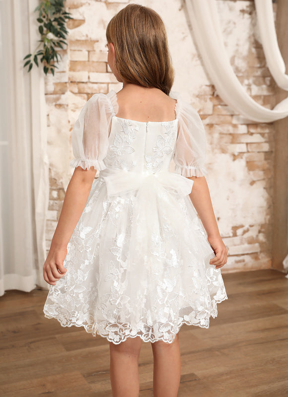 Robe Dentelle Nuptiale Enfantine Élégante - gallery 3