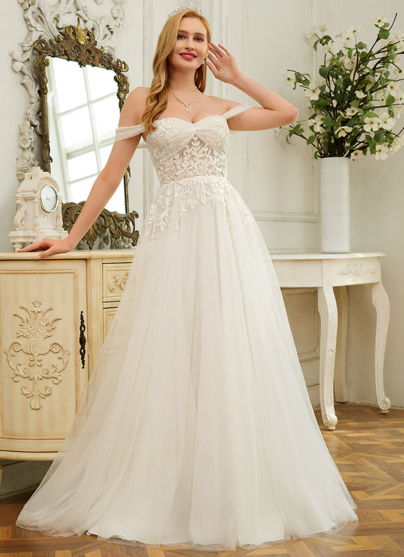Robe Dentelle Epaule Dénudée - gallery 3