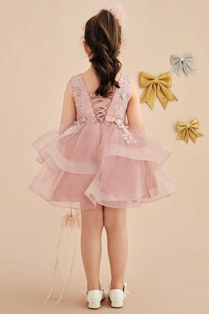 Robe Dentelle Floue Rose 3D - gallery 4