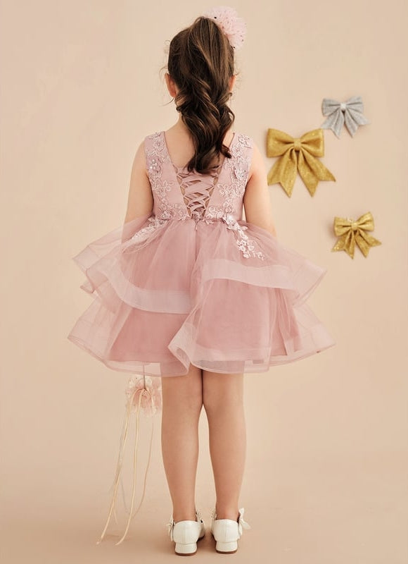 Robe Dentelle Floue Rose 3D - gallery 4