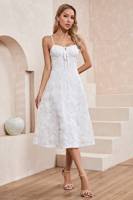 Robe Blanche Dentelle Mariage Civil - gallery 3