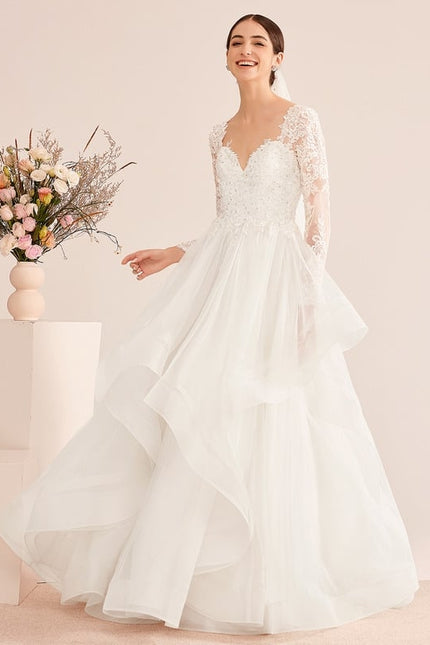 Robe Dentelle Nuptiale Aérienne - gallery 5